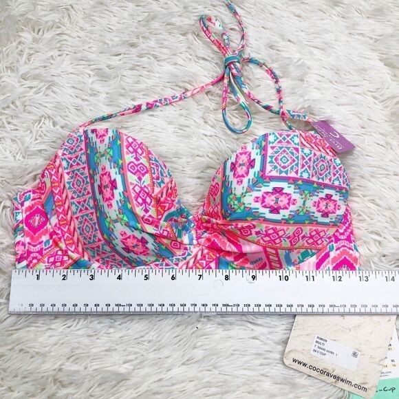 Coco Rave Nixie Bandeau Top Pink size 34C - Picture 5 of 7